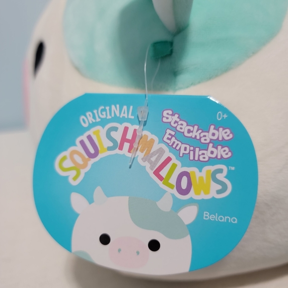 12" Belana Cow Stackable Squishmallow - Picture 3 of 3